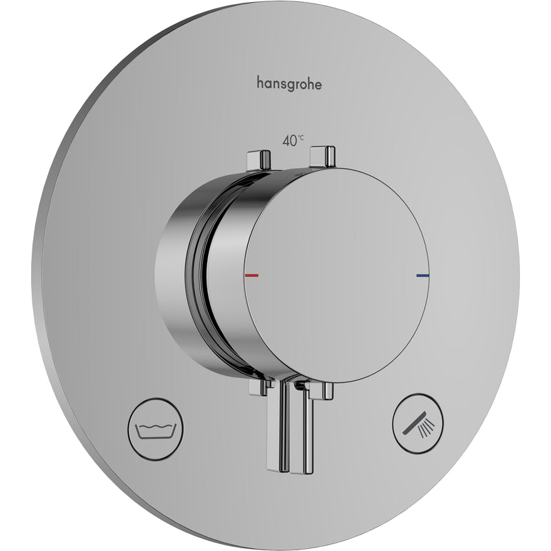 Hansgrohe - Thermostat UP Ecostat Comfort S Fertigset 2 Verb.m.Sicherungskombi.chr