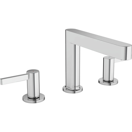 Hansgrohe - 3-Loch Waschtischarmatur 110 FINORIS mit Push-Open Ablaufgarnitur chrom