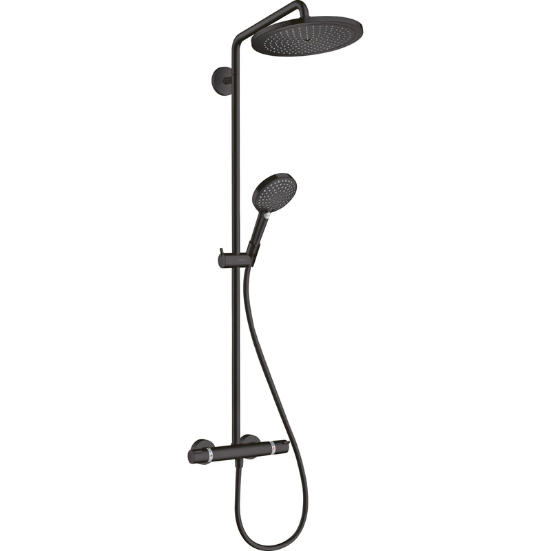 Hansgrohe - Showerpipe CROMA Select S 280 mit Raindance Handbrause mattschwarz