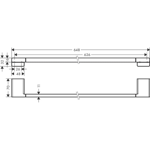 Hansgrohe - Badetuchhalter ADDSTORIS BBC