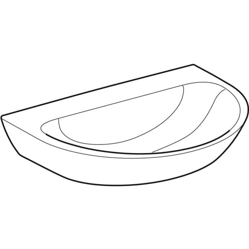 Geberit Vertriebs - Waschtisch RENOVA 70x52cm, o. Hl., o. Ül., weiß