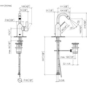 Dornbracht - Bidet-EHM mit Ablaufgarnitur VAIA 33600809 platin