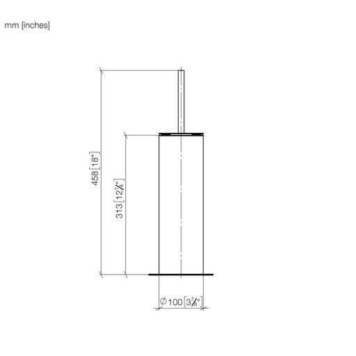 Dornbracht - WC-Bürstengarnitur neutral Standmod. 84910979-08 510x180x160 platin