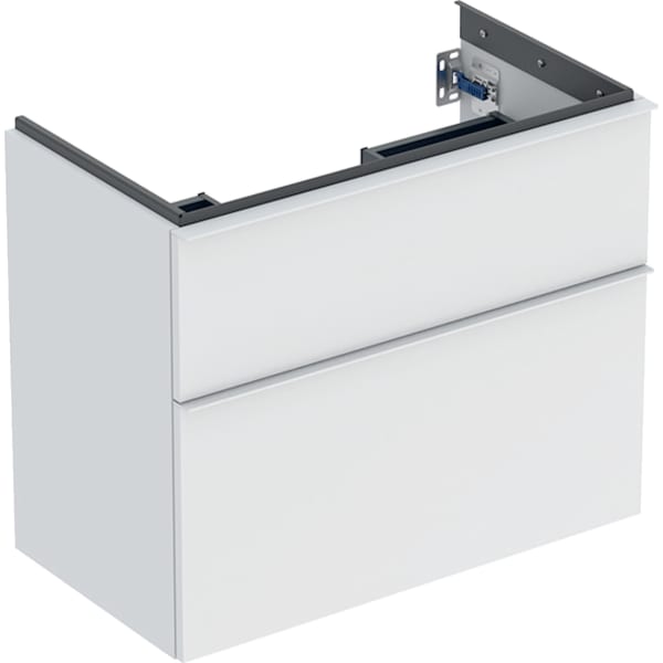 Geberit Vertriebs - iCon Unterschrank f. WT, verk. Ausld. 74x61,5x41,6cm, 2 Schubl., weiß matt