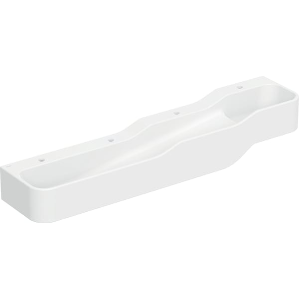Geberit Vertriebs - Bambini Spiel/Waschlandschaft B:180cm 4 Waschpl., tieferes B li, 4 Hl., weiß
