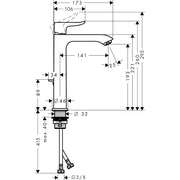 Hansgrohe - Waschtischmischer 200 METRIS Highriser chrom