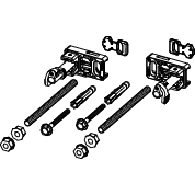 TECE - profil Modulbefestigung mit Tiefenverstellung und Schnellverschluss
