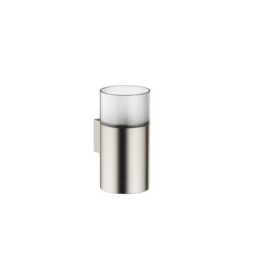 Dornbracht - Glashalter mit Glas Wandm. META 02 83401979-06 225x125x110 platin gebürstet