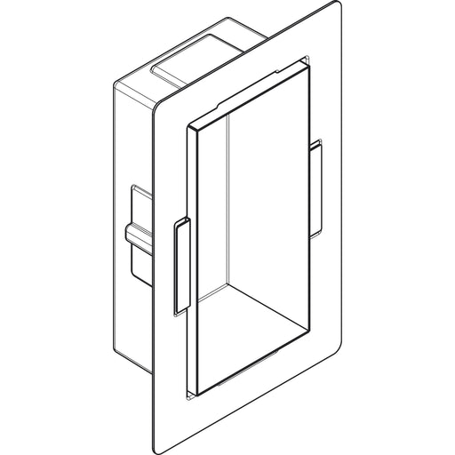 Hansgrohe - XtraStoris Minimalistic Wandnische mit offen.Rahmen 300 x 150 x 100 mm MSW