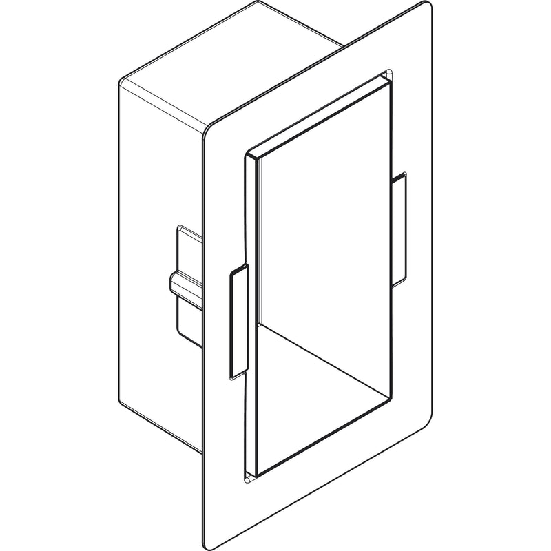 Hansgrohe - XtraStoris Minimalistic Wandnische mit offen.Rahmen 300 x 150 x 140 mm MSW