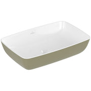 VILLEROY & BOCH - Aufsatzwaschbecken Artis 580x385mm Rechteck ohne Überlauf Sage Green