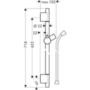 Hansgrohe - Brausenstange UNICA'S Puro 650mm BBR