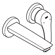 Grohe - 2-Loch-WT-Wandbatterie EUROSMART 29337_3 FMS für 23571 Ausl. 171mm chrom