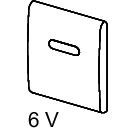 TECE SE - TECEplanus Urinalelektronik 6 V Batterie, # 9.242.350 Edelstahl geb