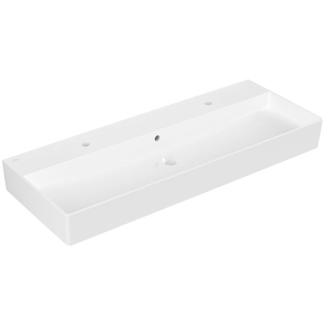 VILLEROY & BOCH - WT Memento 2.0 1200x470mm re-eckig 2HL. m. ÜL. geschliffen Weiß Alpin