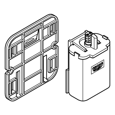 Grohe - Batteriekasten 42393 mit Batterie