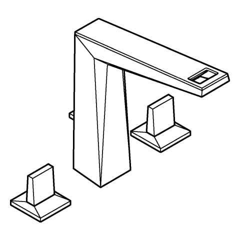 Grohe - 3-L-WT-Batt. Allure Bril. PC 20668 Trapezbetätigung WA-Ceasarstone chrom