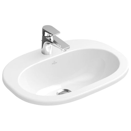 VILLEROY & BOCH - EWT O.novo 4161 560x405mm 3-L Arm mittl HL durchg o Überl Oval WeißAlpin