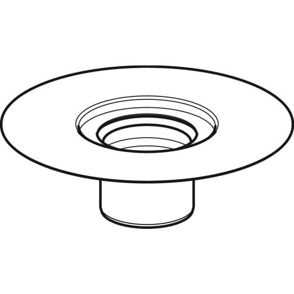 Geberit Vertriebs - Anschlussflansch, Breite 100 mm