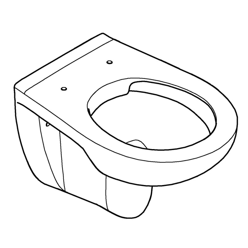 Grohe - Wand-Tiefspül-WC Bau Keramik 39427 spülrandlos, Abgang universal alpinweiß