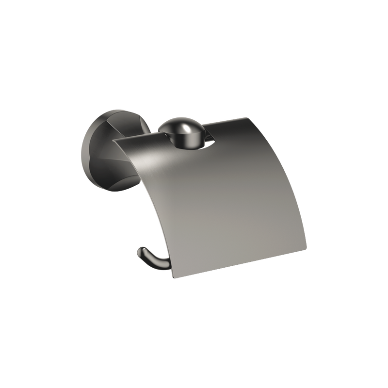 Dornbracht - Papierrollenhalter mit Deckel MADISON 83510361 Dark Platinum gebürstet