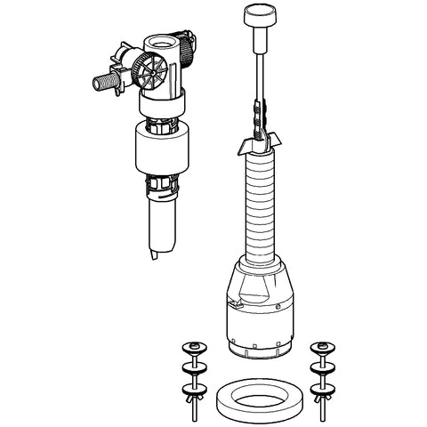 Grohe - Servo-Set Austauschgarnitur 43907 mit Füllventil und Ablaufventil