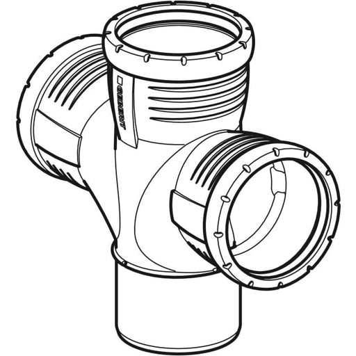 Geberit Vertriebs - Silent-Pro Bogenabzweig 2-fach 87,5Gr d90/90/90