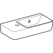 Geberit Vertriebs - HWB RENOVA NR.1 COMPRIMO, 500x250mm Ablagefläche links, HL links weiß(alpin)