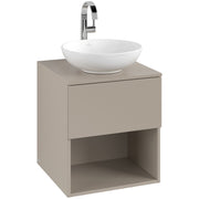 VILLEROY & BOCH - Konsolen-Unterschrank 500mm f AWT38 1 Ausz 1 Aussch mLB C520H1 VD Sand Grey