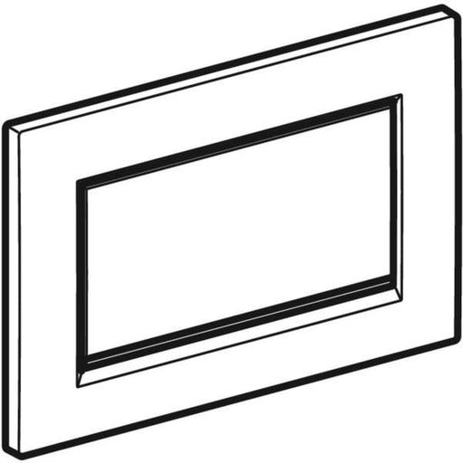 Geberit Vertriebs - Sigma10 (ex Sigma30) BetPl., Sp-Stop Square, vers., swm lack, Etc/hgl.verchr