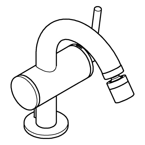 Grohe - Einhand-Bidetbatterie Atrio 24364 supersteel