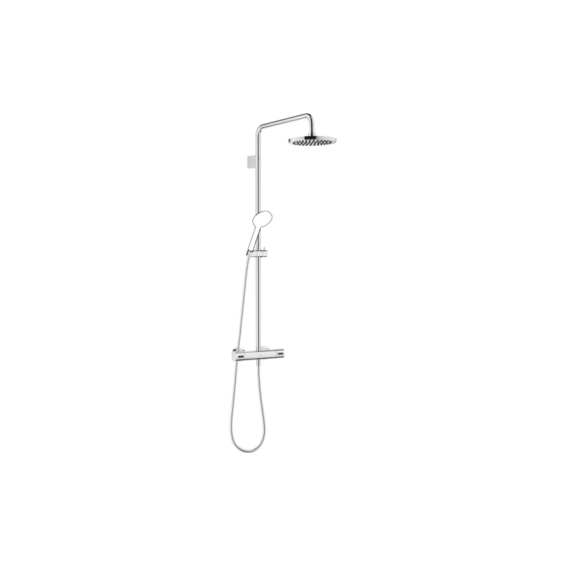 Dornbracht - Showerpipe mit Brause-Thermostat Regenbrause D. 220mm, chrom