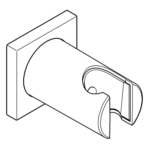 Grohe - Wandbrausehalter Rainshower 27075 nicht verstellbar eckig cool sunrise geb
