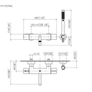 Dornbracht - Wannen-Therm. übergreifend rund 34234979 schwarz matt