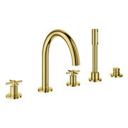 Grohe - 5-Loch-Wannen-Kombination Atrio 29408 FMS Kreuz-Griff cool sunrise