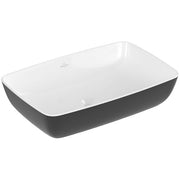 VILLEROY & BOCH - AWT ARTIS 4172 580x380mm ohne Hahnlochbank o Überl Eckig Coal Black