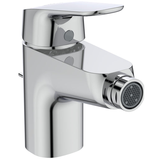 Ideal Standard - Bidetarmatur CERAFLEX, Ausld. 114mm mit Ablaufgarnitur aus Kunststoff, chrom