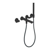 Hansgrohe - 3-Loch Fertigset Wannemisch.Wand UP Axor Citterio C mit HB Cubic cut MSW