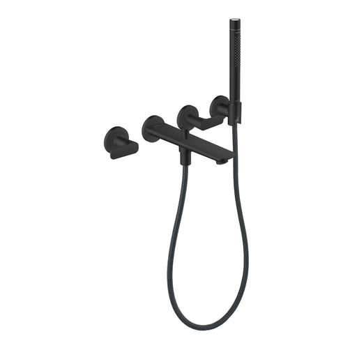 Hansgrohe - 3-Loch Fertigset Wannemisch.Wand UP Axor Citterio C mit HB Cubic cut MSW