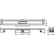 Hansgrohe - Komplettset uBox universal für flache Installat.1000mm für DR FS