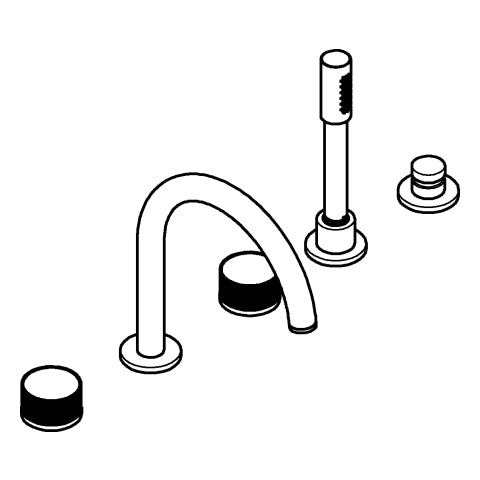 Grohe - 5-L-Wannenkombin. Atrio Private C. 25226 Knopfbetätigung warm sunset