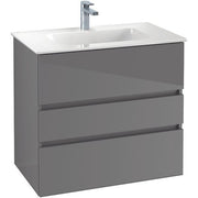 VILLEROY & BOCH - Möbelset 05 A18 Waschtisch 800mm WT-Unterschrank 3 Auszüge VS=White