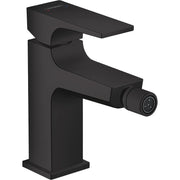Hansgrohe - Bidetmischer METROPOL mattschwarz mit Push-Open Ablaufgarnitur