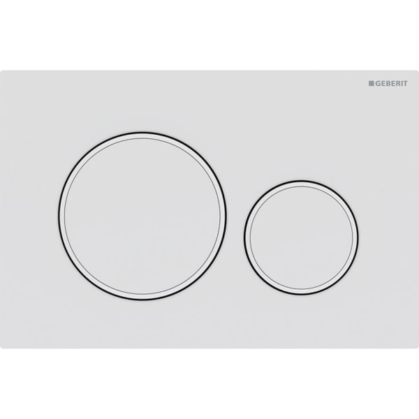 Geberit Vertriebs - BetPl. Sigma20, für 2-Mengen-Spülung weiß matt lackiert, beschichtet