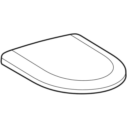Geberit Vertriebs - WC-Sitz RENOVA, Befestigung von oben mit Absenkautomatik, Quick Release, weiß