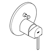 Grohe - EH-Wannenbatterie PLUS 24060_3 FMS für 35600 hard graphite gebürstet