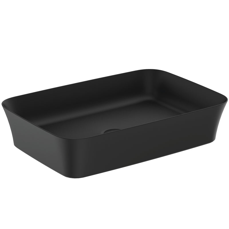 Ideal Standard - Schale IPALYSS, o.Hl., o.Ül., 550x380x120mm, Schwarz Matt