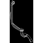 Hansgrohe - Wannenab-u.Überlaufgarnitur Flexaplus Grundset m.flex.Überlaufschlauch Sonderw