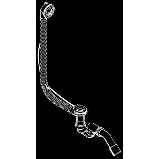Hansgrohe - Wannenab-u.Überlaufgarnitur Flexaplus Grundset m.flex.Überlaufschlauch Sonderw