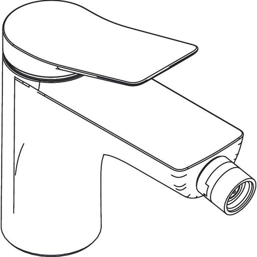 Hansgrohe - Bidetmischer VIVENIS m.Zugstangen-Ablaufgarnitur mattweiß